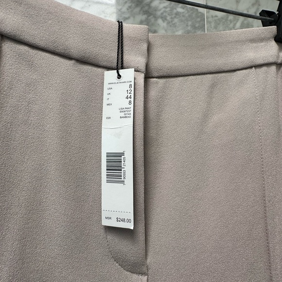 NWT ELIE TAHARI Pant size 8. Nice for work or dress up. - Picture 3 of 7
